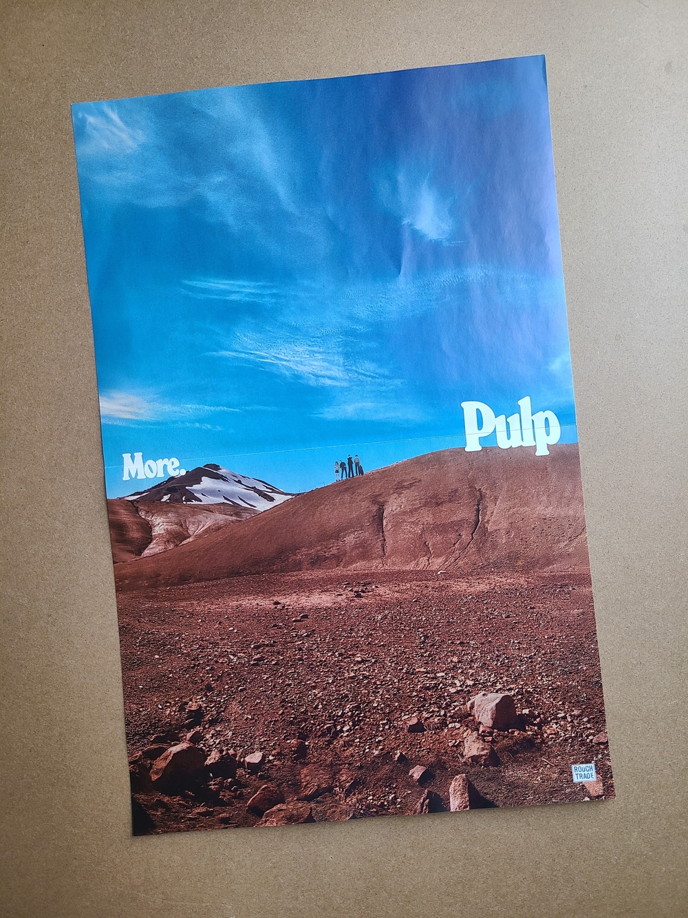 rare PULP "More" record release poster